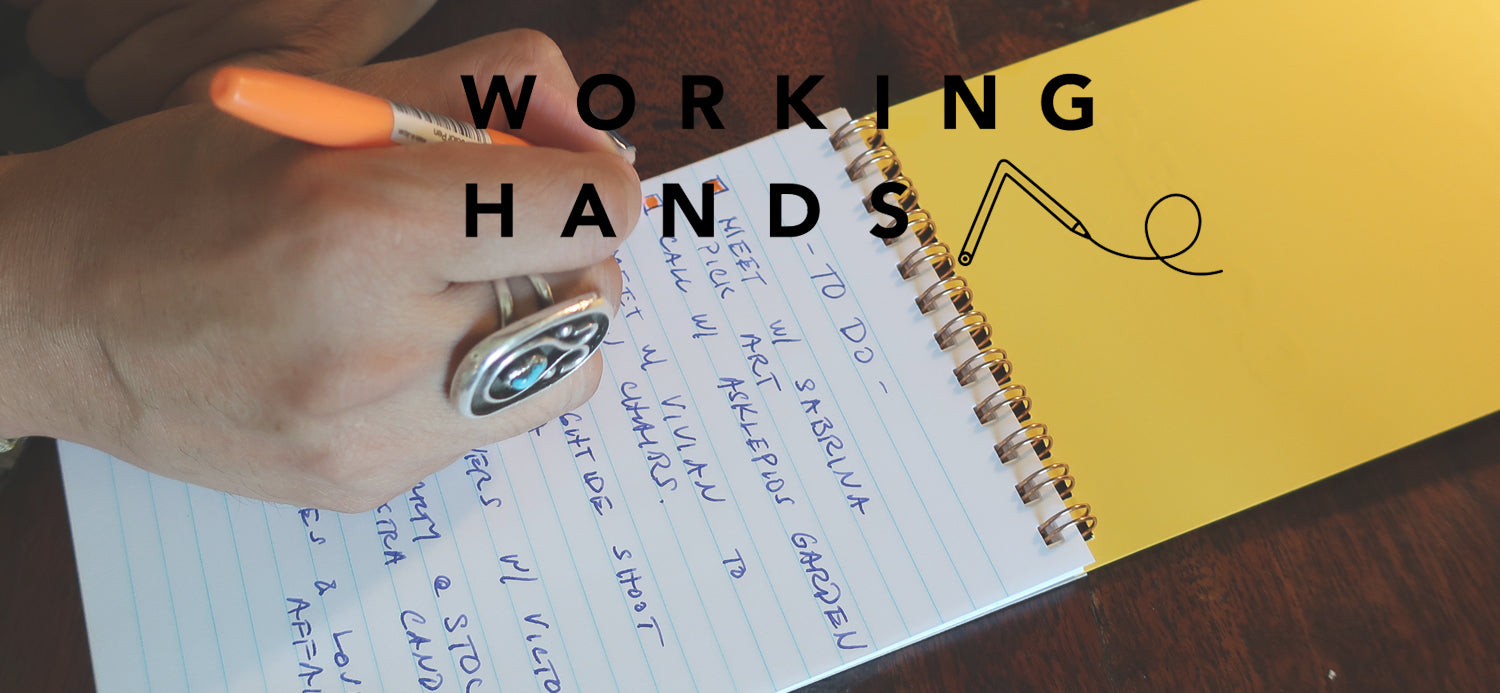 WORKING HANDS: Chelito Villaflor