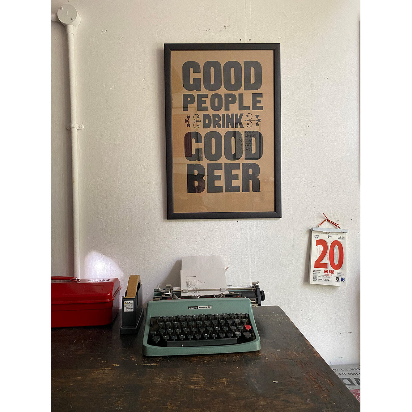 GOOD PEOPLE DRINK GOOD BEER/ Poster