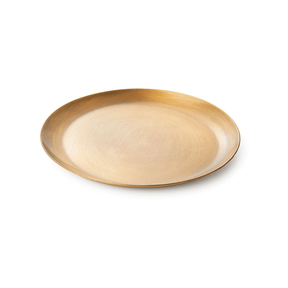 Fog linen work / Brass Plate Round