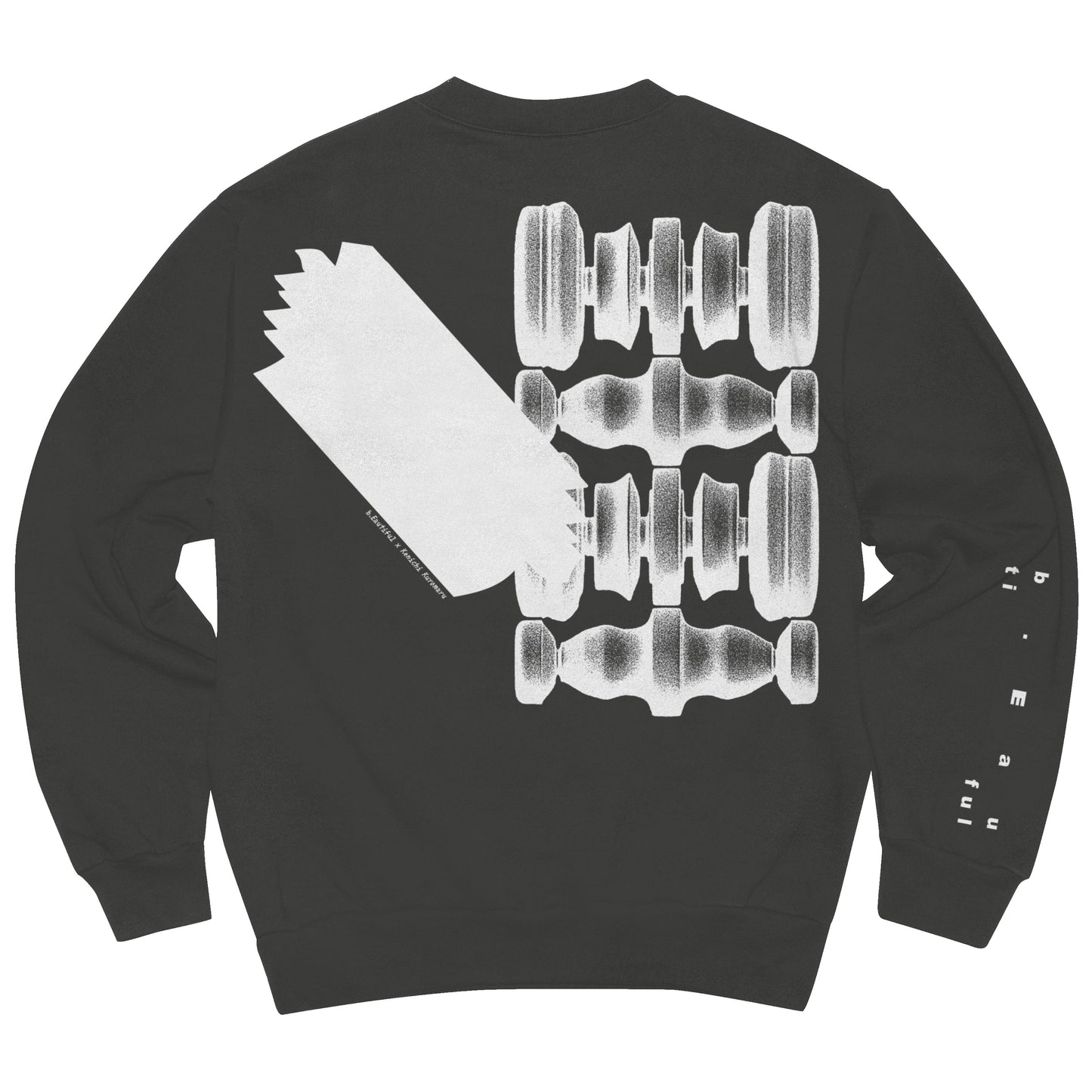 b.Eautiful x Kenichi Kuromaru Shadow Crewneck Sweat