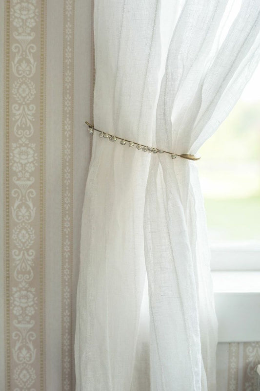 Fog linen work / Brass Safety Pin Bell / Medium