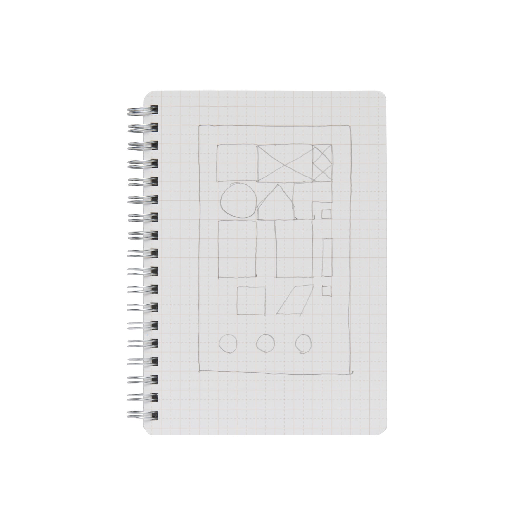 Wirebound Notebook B6 Grid
