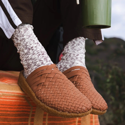 COLONY/ Vegan Leather/ Crepe/ Whiskey Tan (Malibu Sandals)