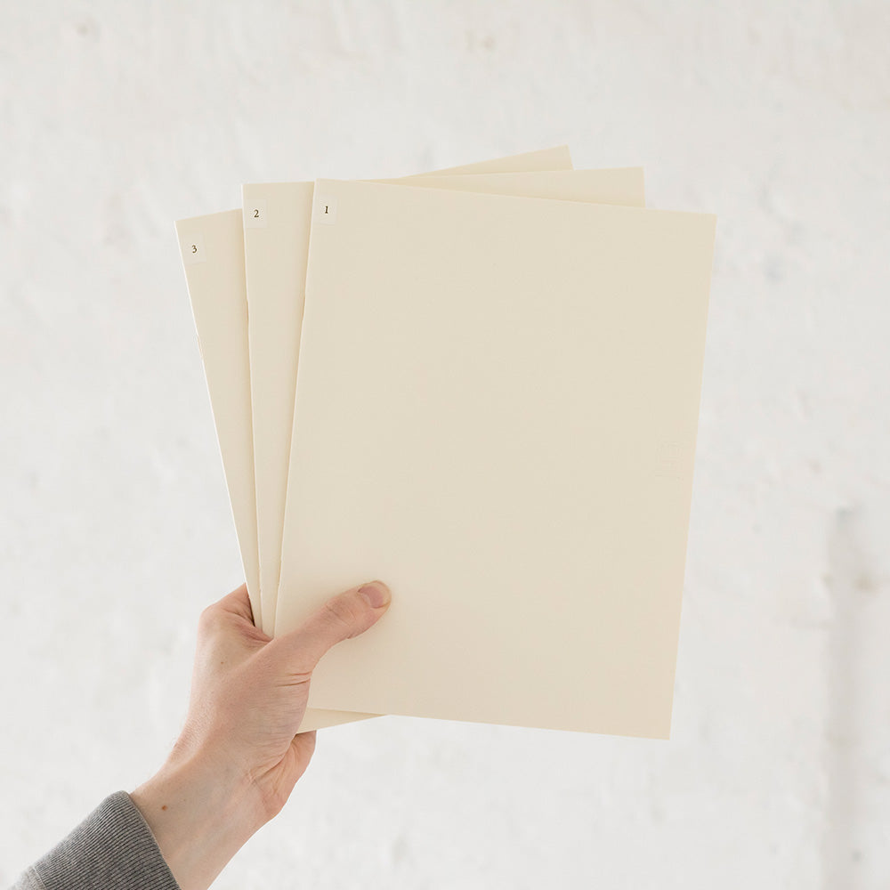 MD Notebook Light 3pcs/ A4/ Blank (MIDORI)