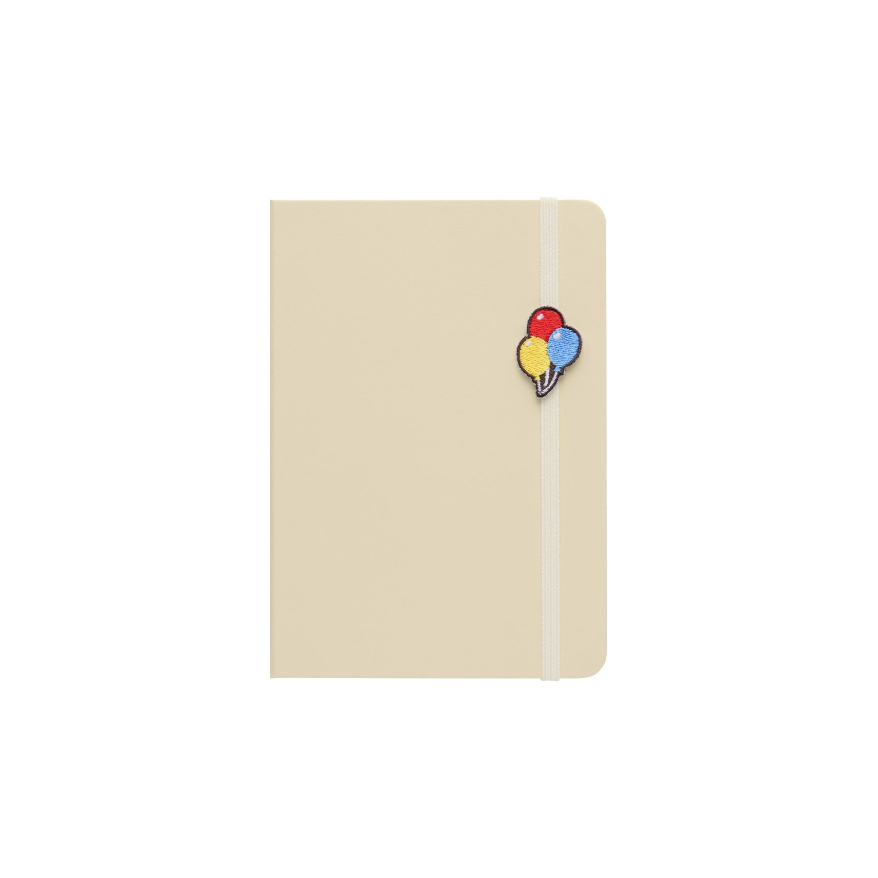 Hightide 2027 A6 weekly planner in Ivory with elastic band and embroidered balloons charm