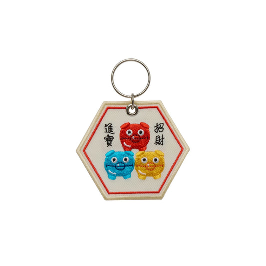 Stitch Work Key Chain / Chinese Motif