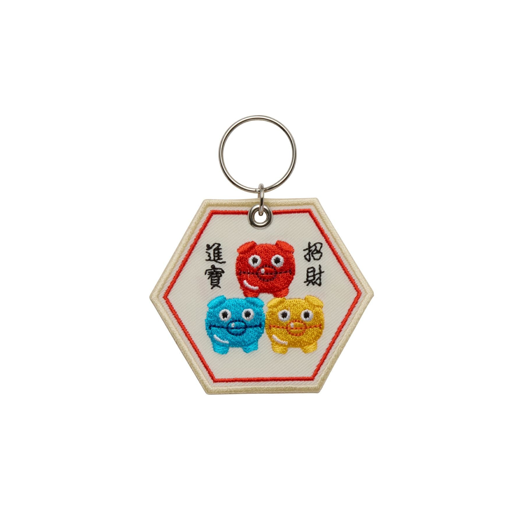 Stitch Work Key Chain / Chinese Motif