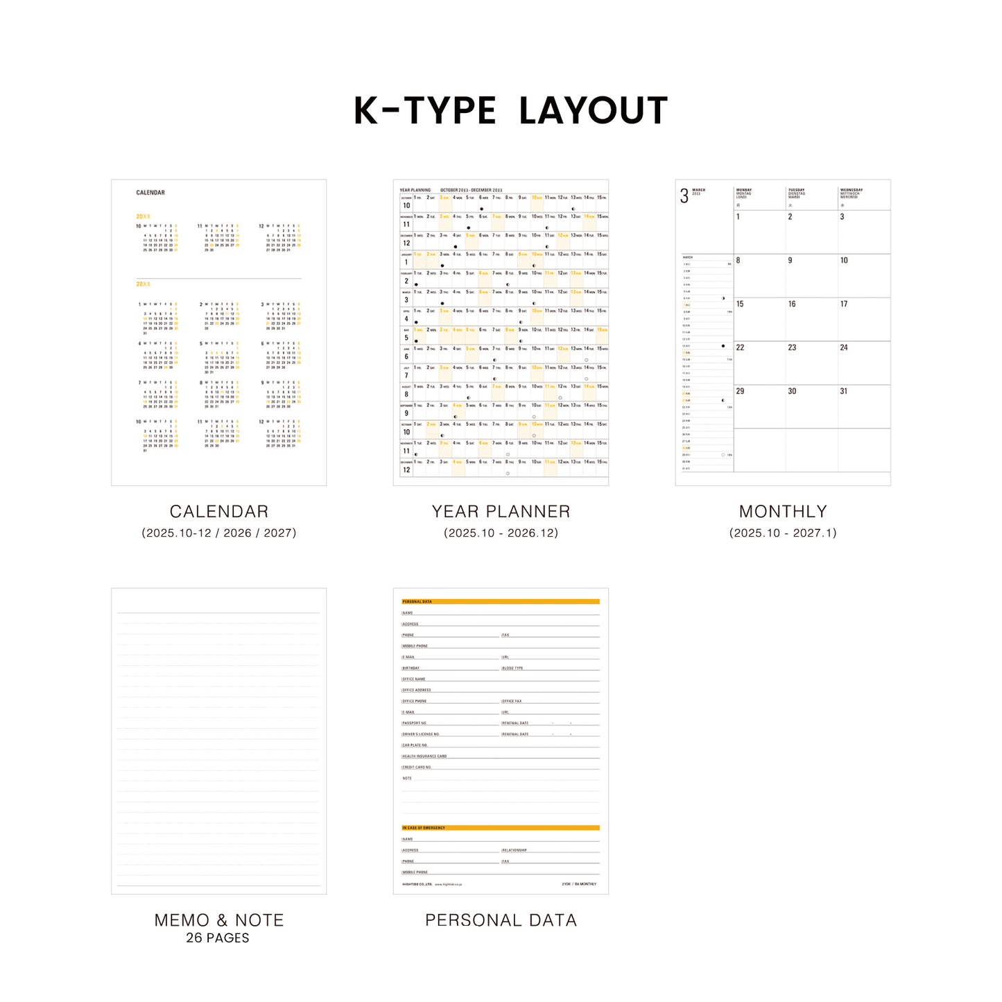 2026 Monthly Planner Iris B6