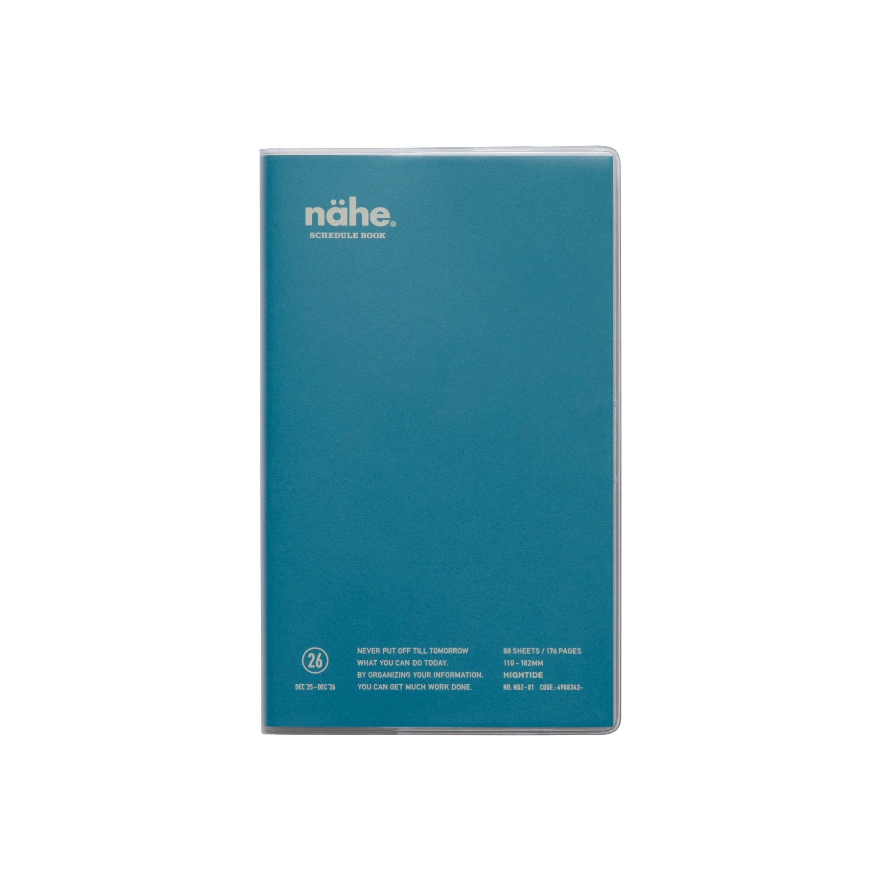 2026 Weekly Planner Nahe B6 Slim Vertical