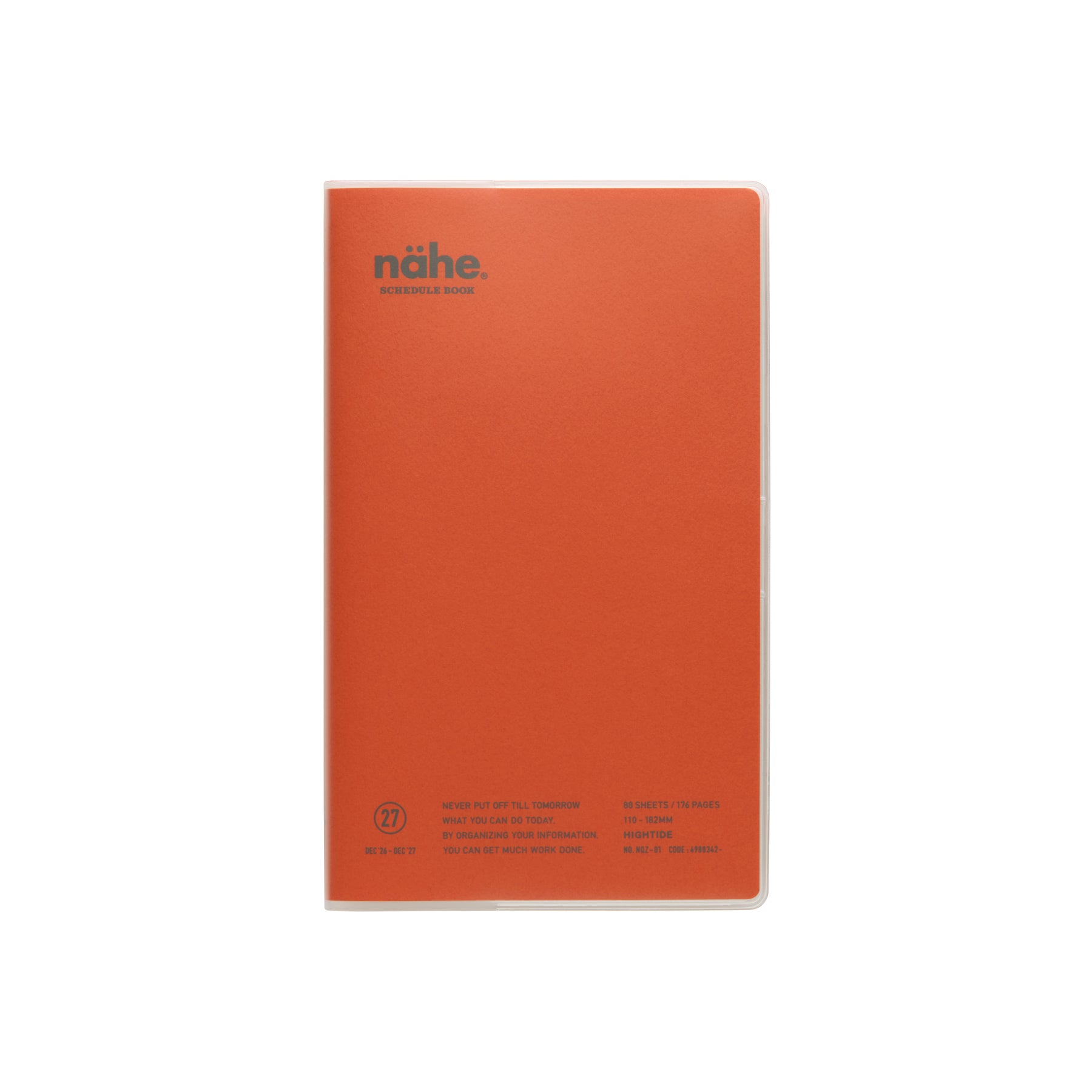 2027 Weekly Planner Nähe B6 Slim Vertical