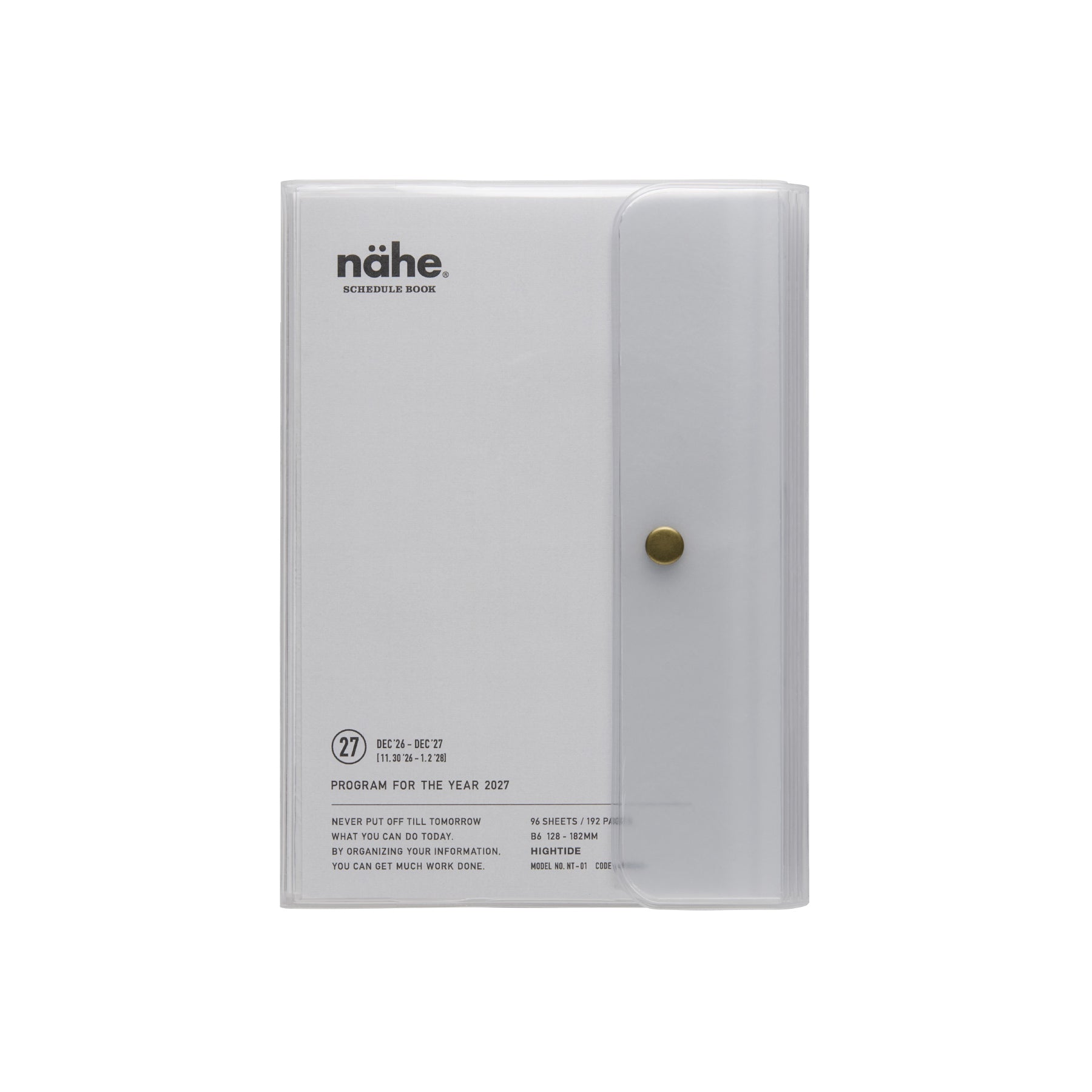 2027 Weekly Planner Nähe B6