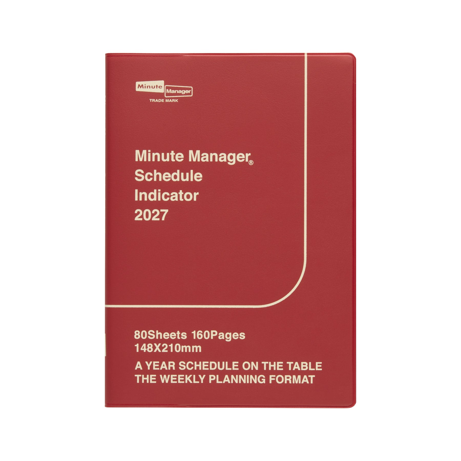 2027 Weekly Planner Minute Manager A5 LEFT