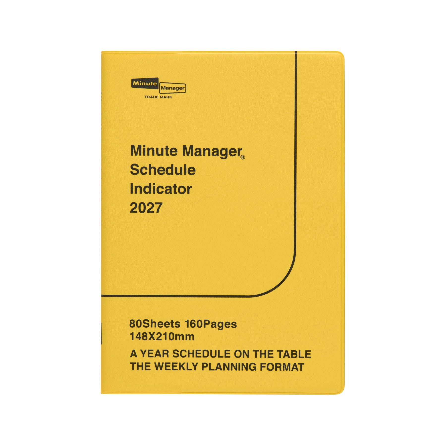 2027 Weekly Planner Minute Manager A5 LEFT