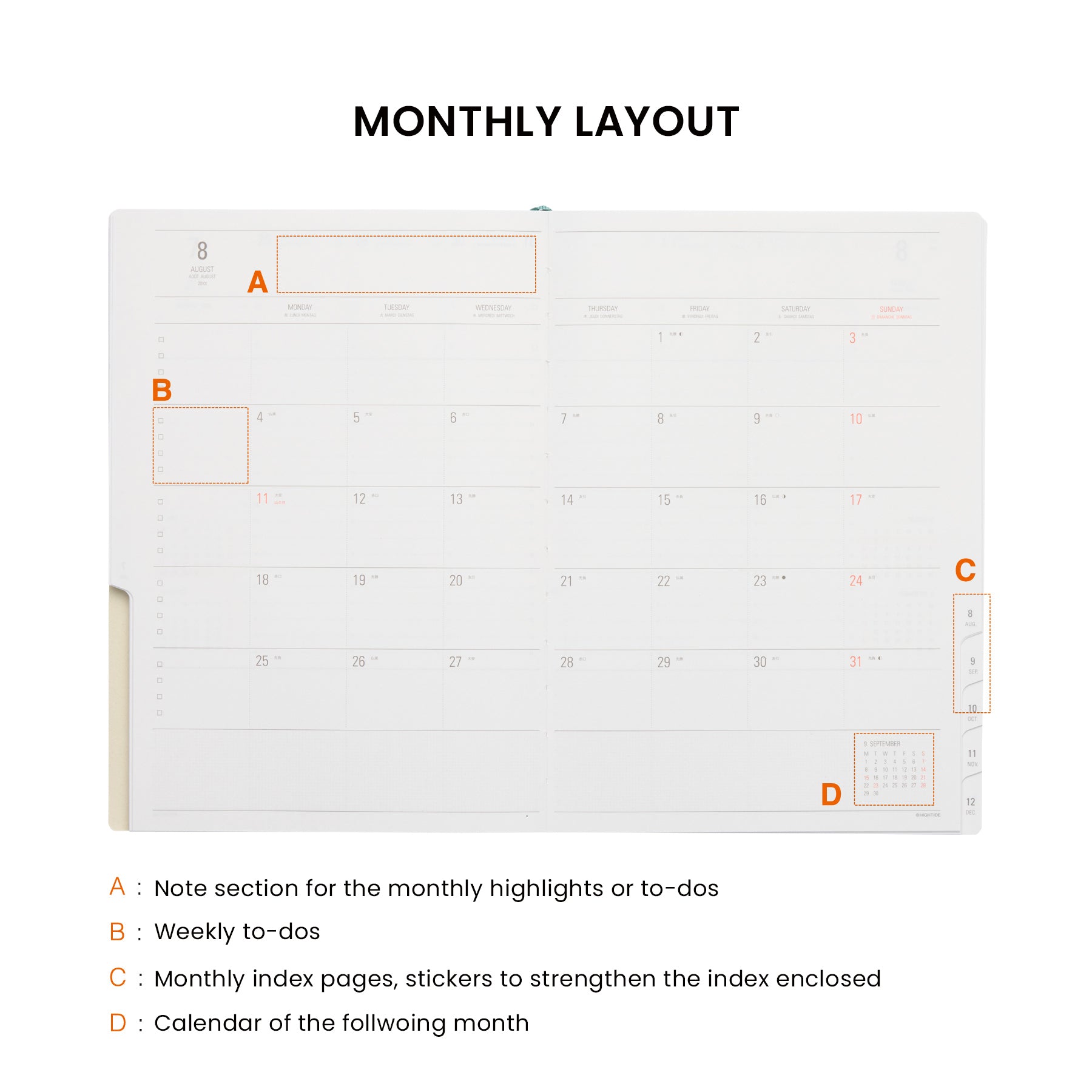 2026 Weekly Planner Nähe A5 Vertical