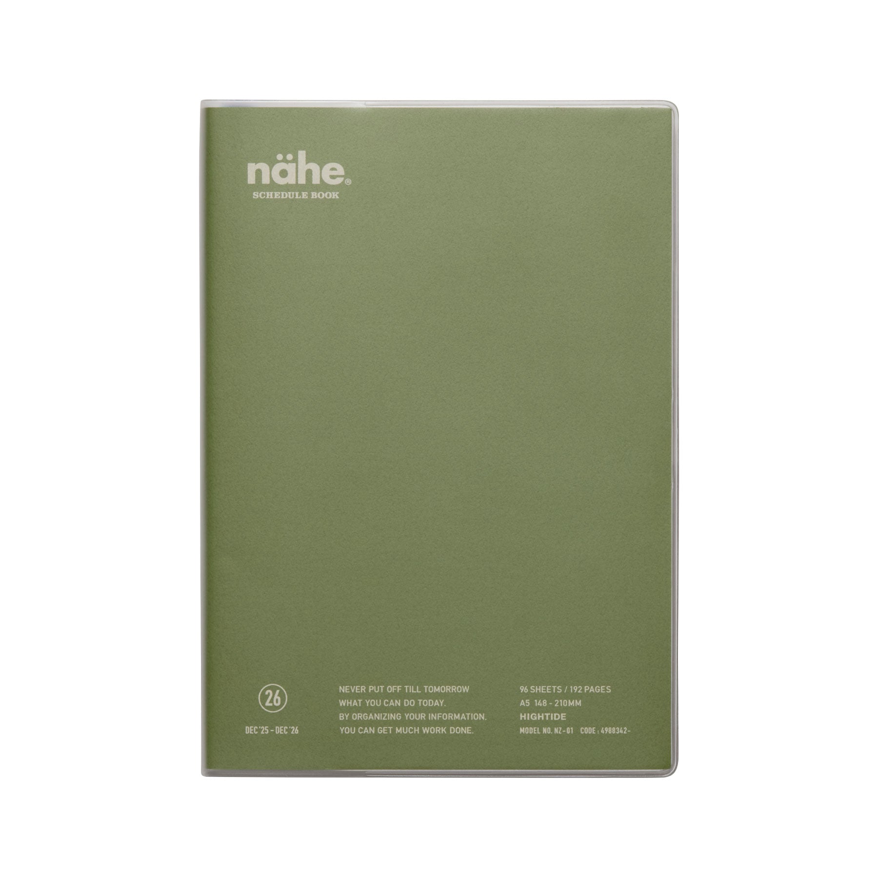 2026 Weekly Planner Nähe A5 Vertical