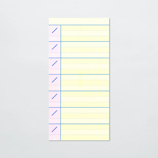 Martin Weekly Memo Pad / Papier Labo.