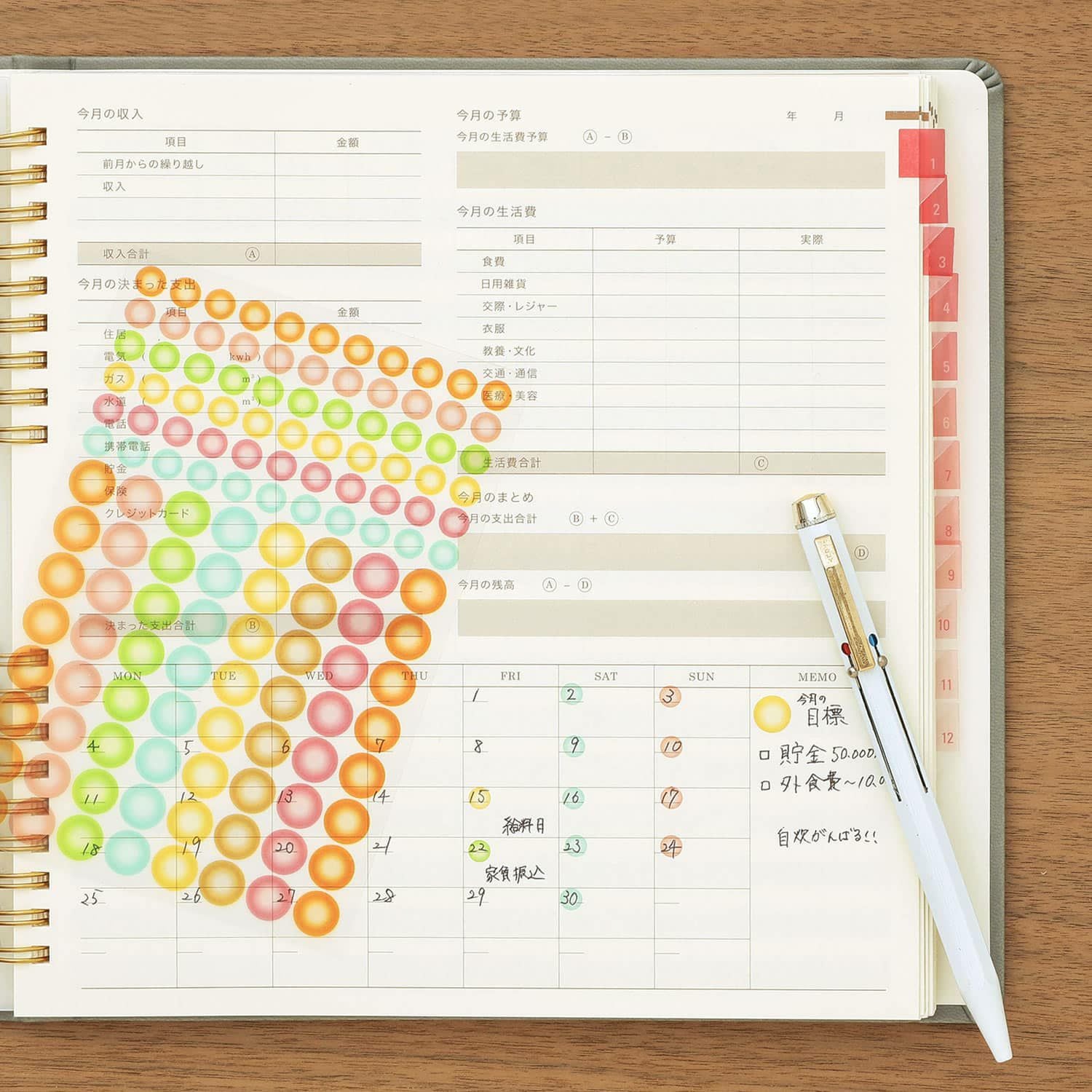 See-Through Index Sticker
