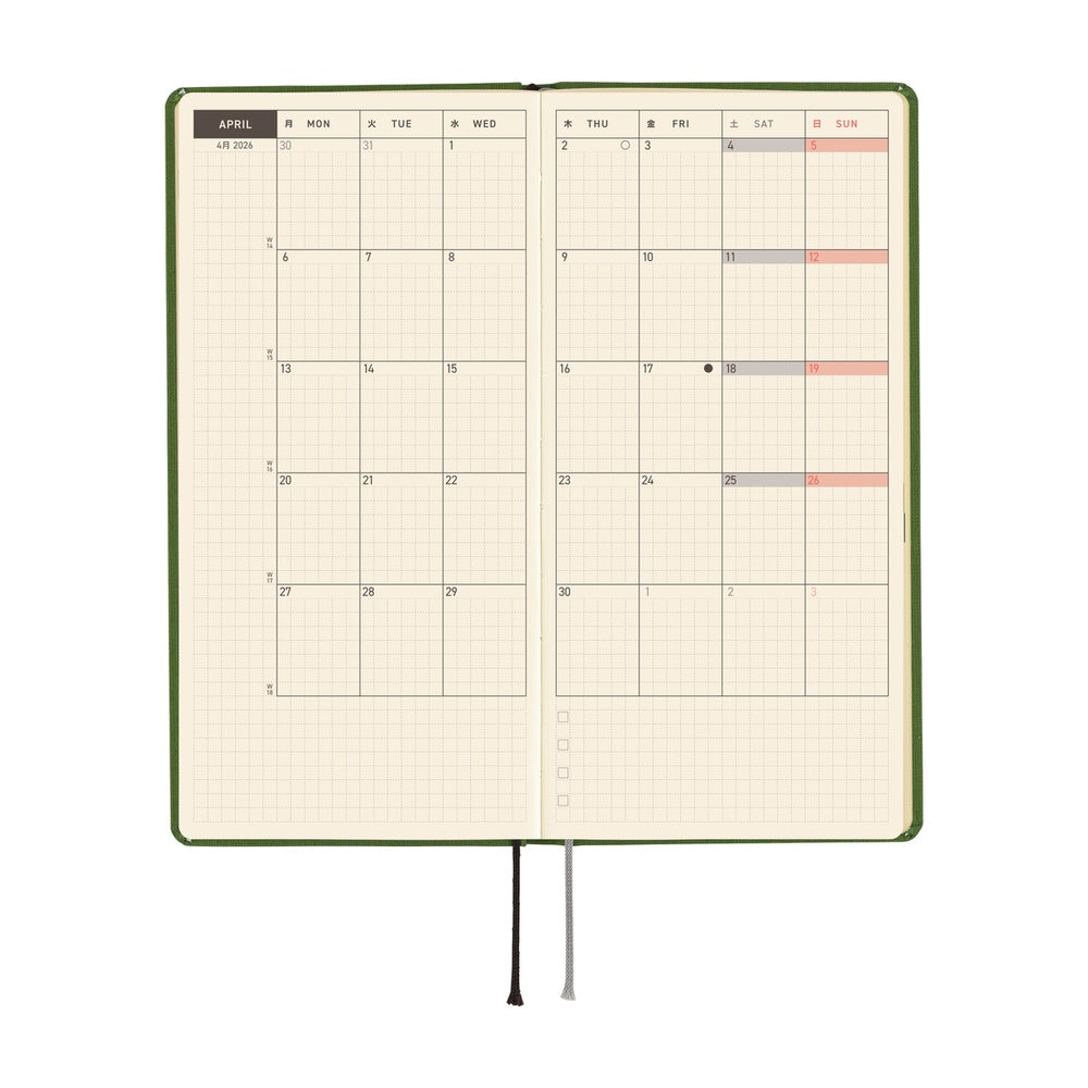 2026 Planner / Weeks Colors