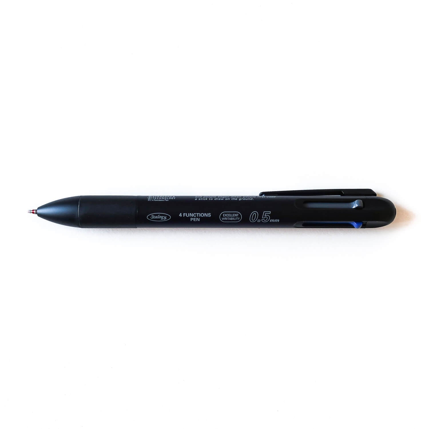 Stalogy 4 Functions Pen, 0.7mm, Black – Made In Japan UK - View #2