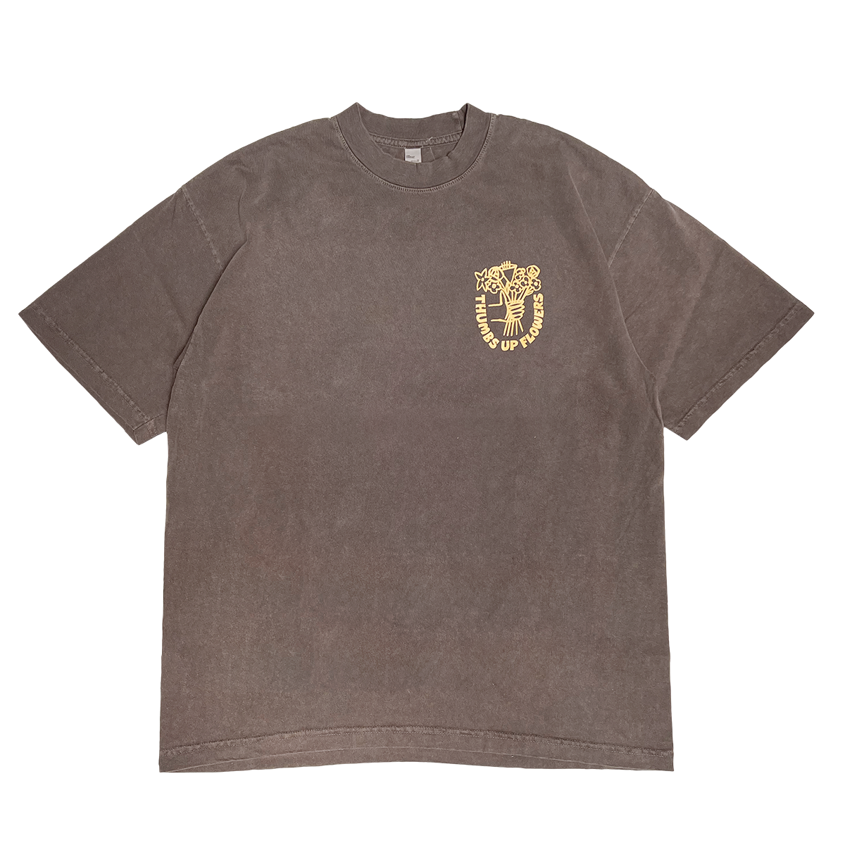 Thumbs Up Flowers Logo T-shirt / Clove