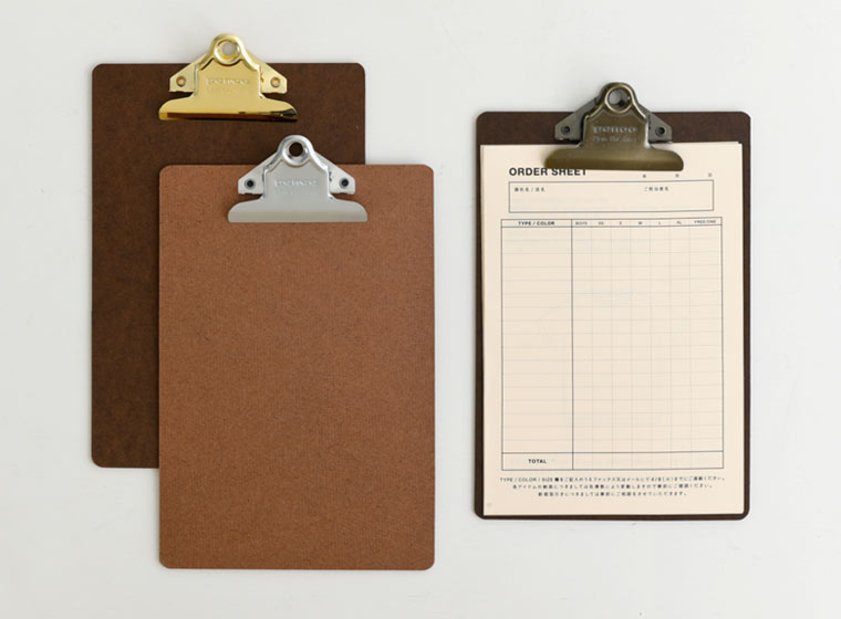 Old School Clipboard/ A4/ Bronze Clip (PENCO)