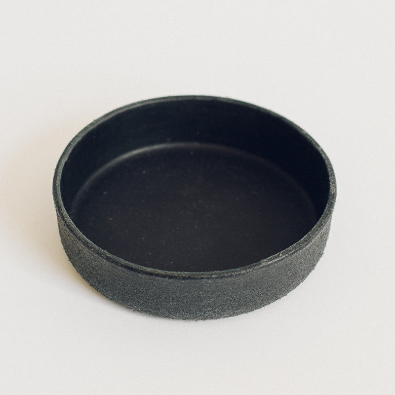 Leather Tray/ Small Round