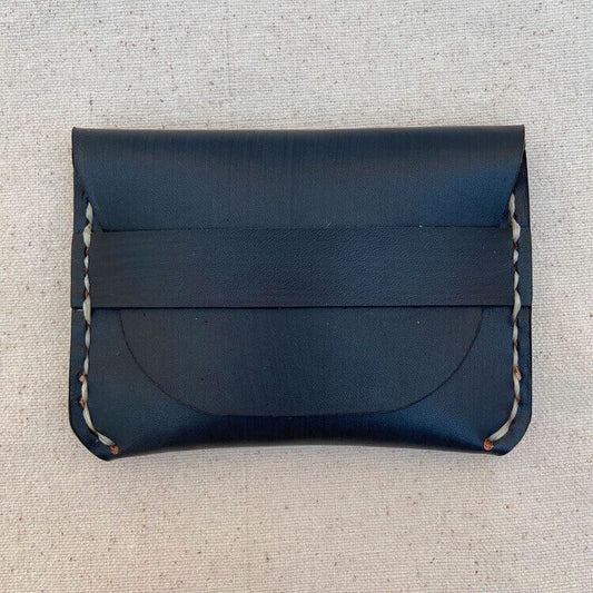 Stamped Fold Over Wallet / Indigo (MADE SOLID)