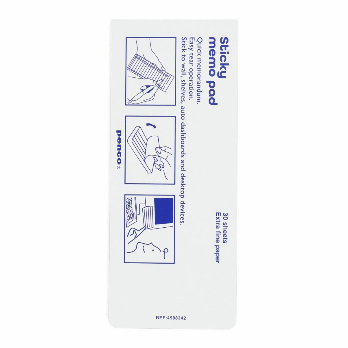 Sticky Memo Pad Monthly