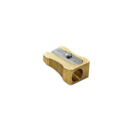 Brass Wedge Shaped Single Hole Sharpener (M+R)