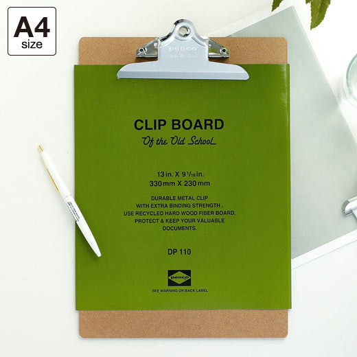 Old School Clipboard/ A4/ Gold Clip (PENCO)
