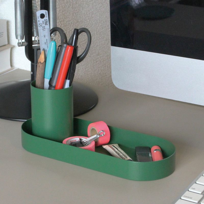 marble circle desk tray