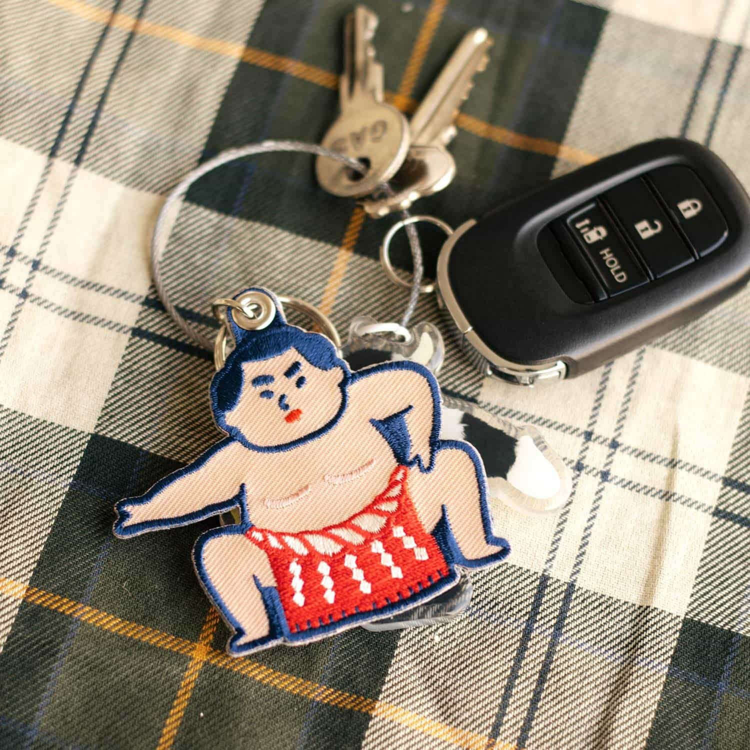 雅　MIYAVI ハンカチ　ストラップ　キーリング Stitch Work Key Chain / Japanese Motif | $8.00