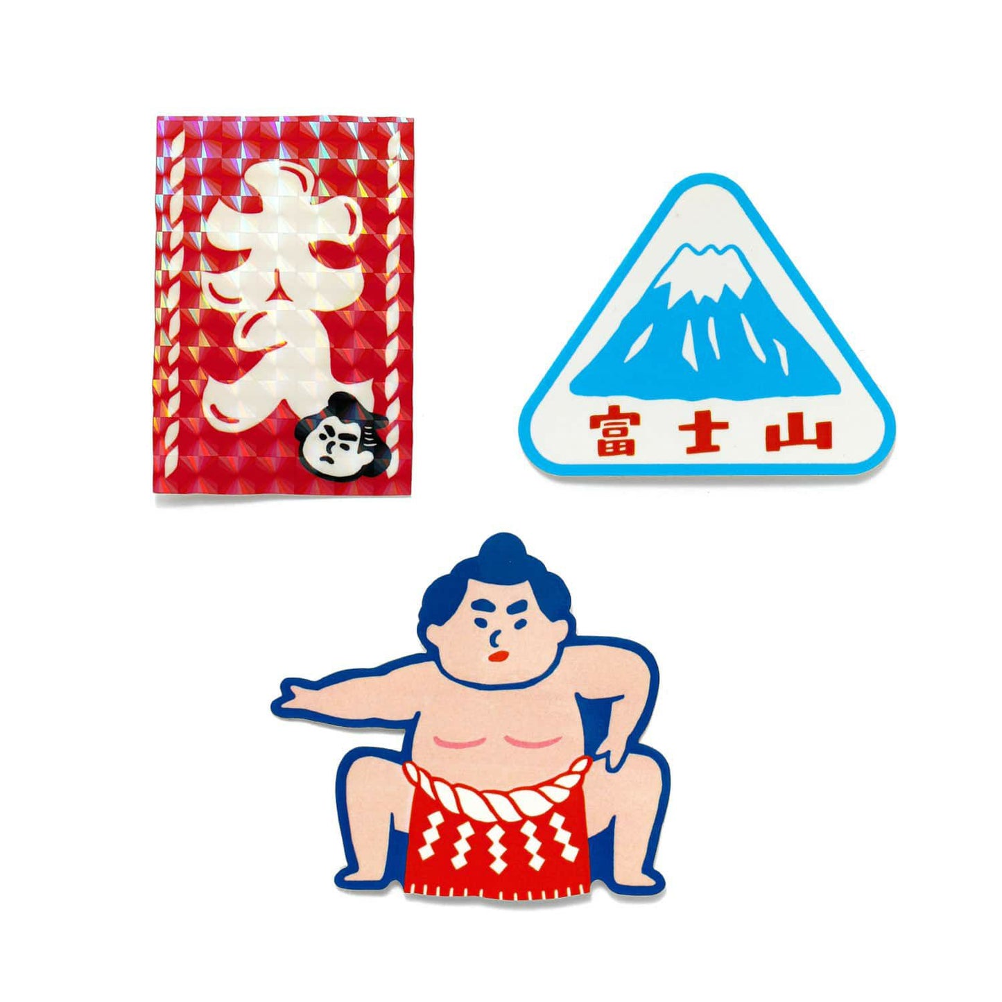 Japanese Retro DieCut Sticker Set of 3