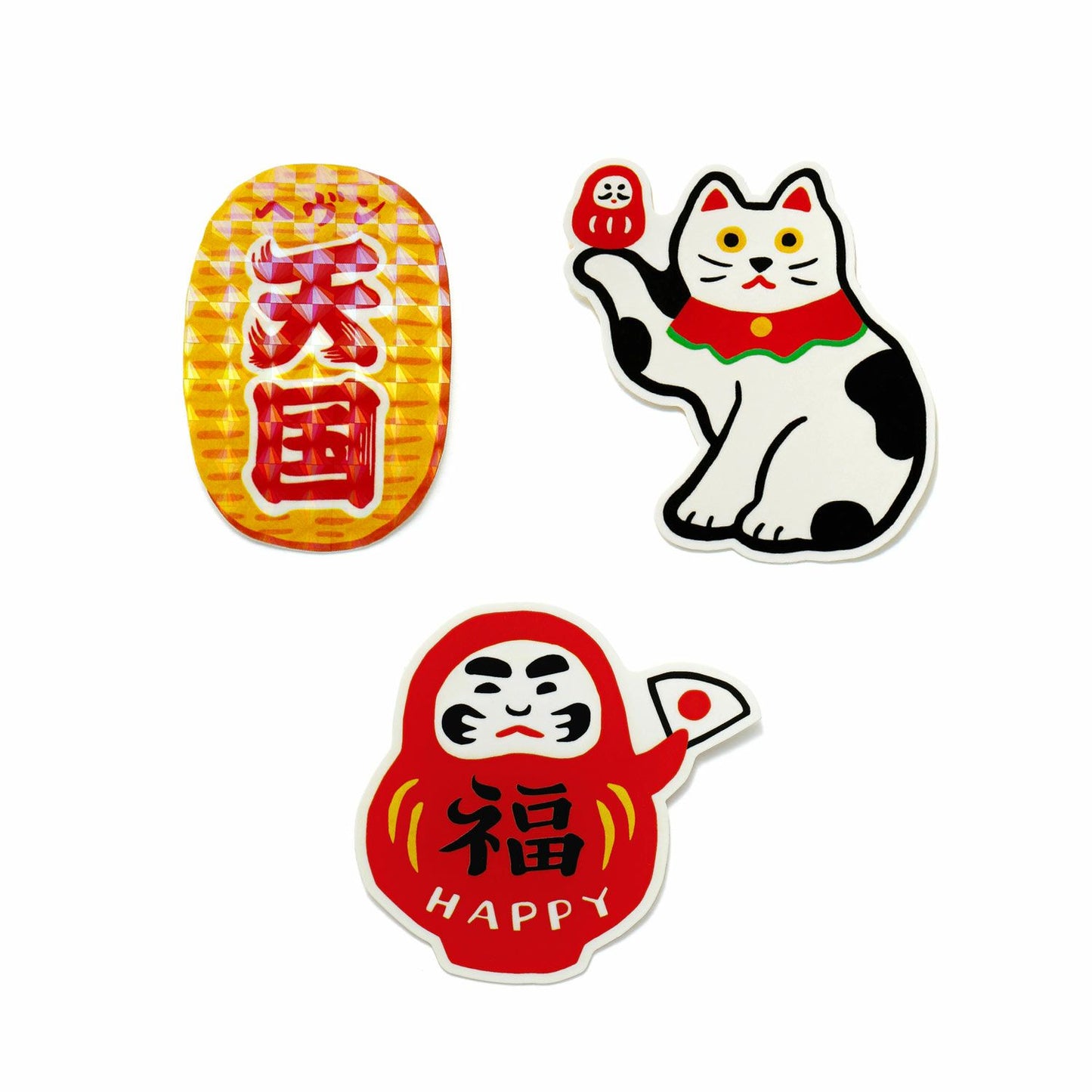 Japanese Retro DieCut Sticker Set of 3