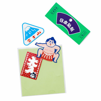 Japanese Retro DieCut Sticker Set of 3