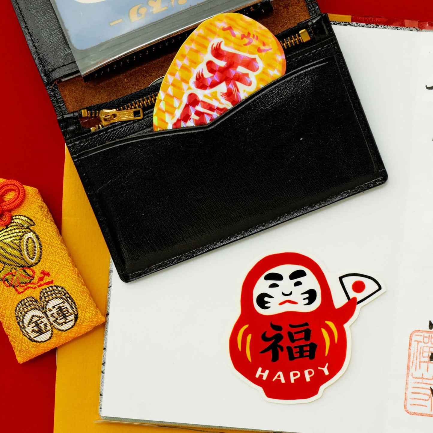 Japanese Retro DieCut Sticker Set of 3