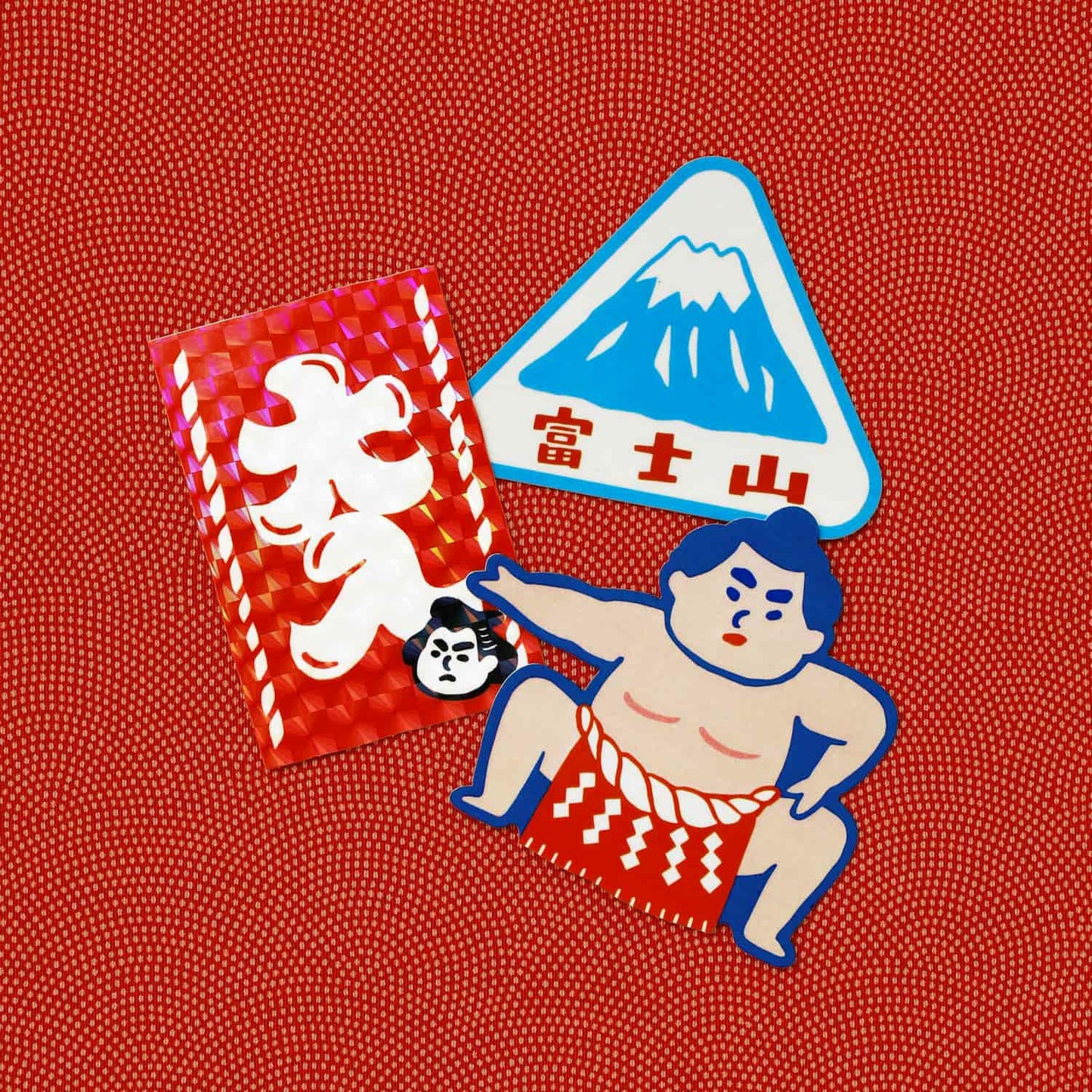 Japanese Retro DieCut Sticker Set of 3