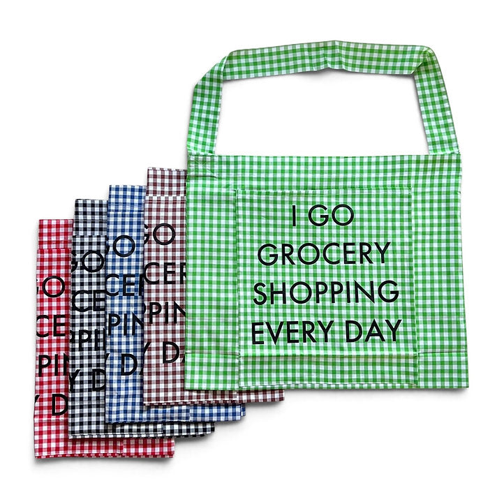 Gingham Check Market Tote