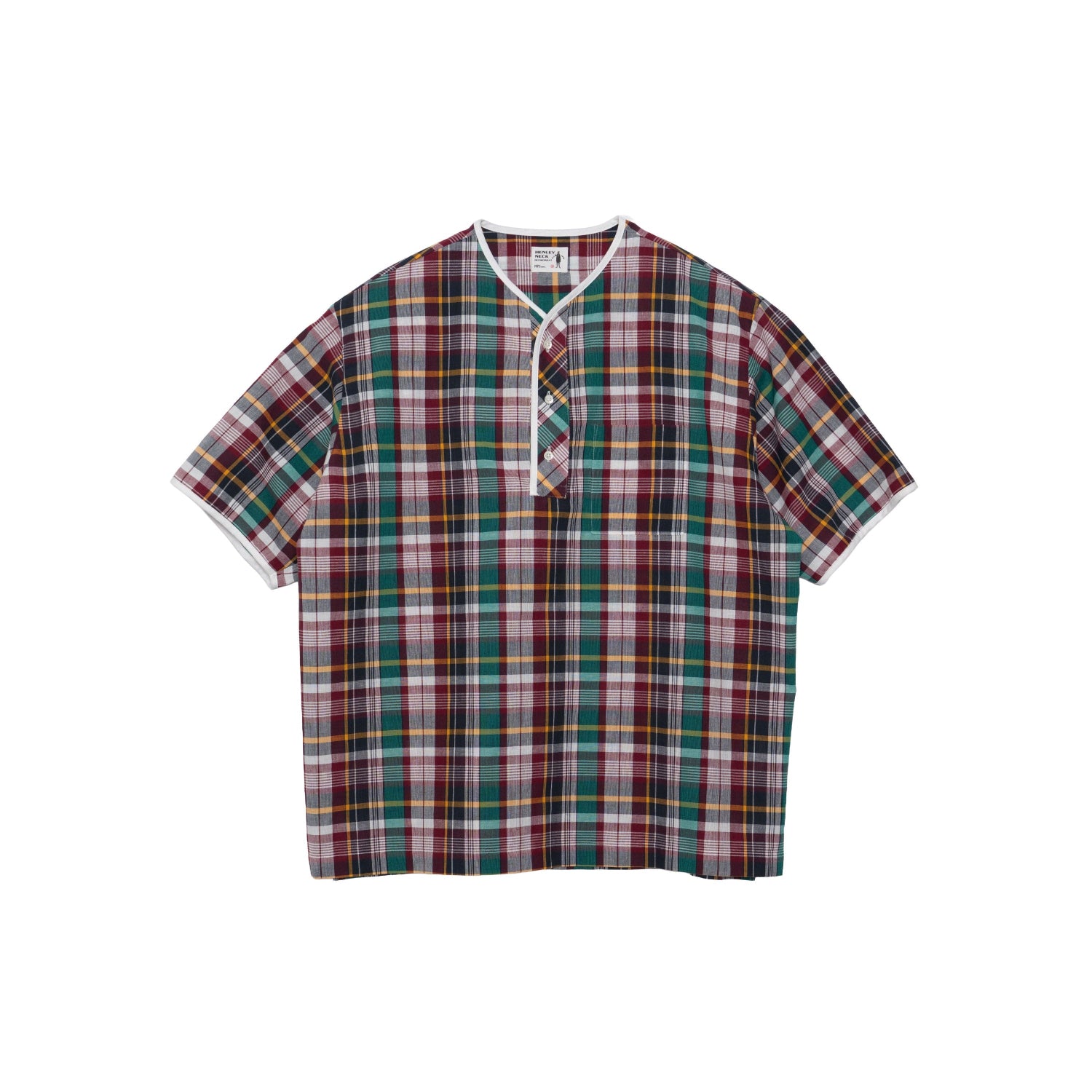 Henley Neck / Albert Madras Plaid