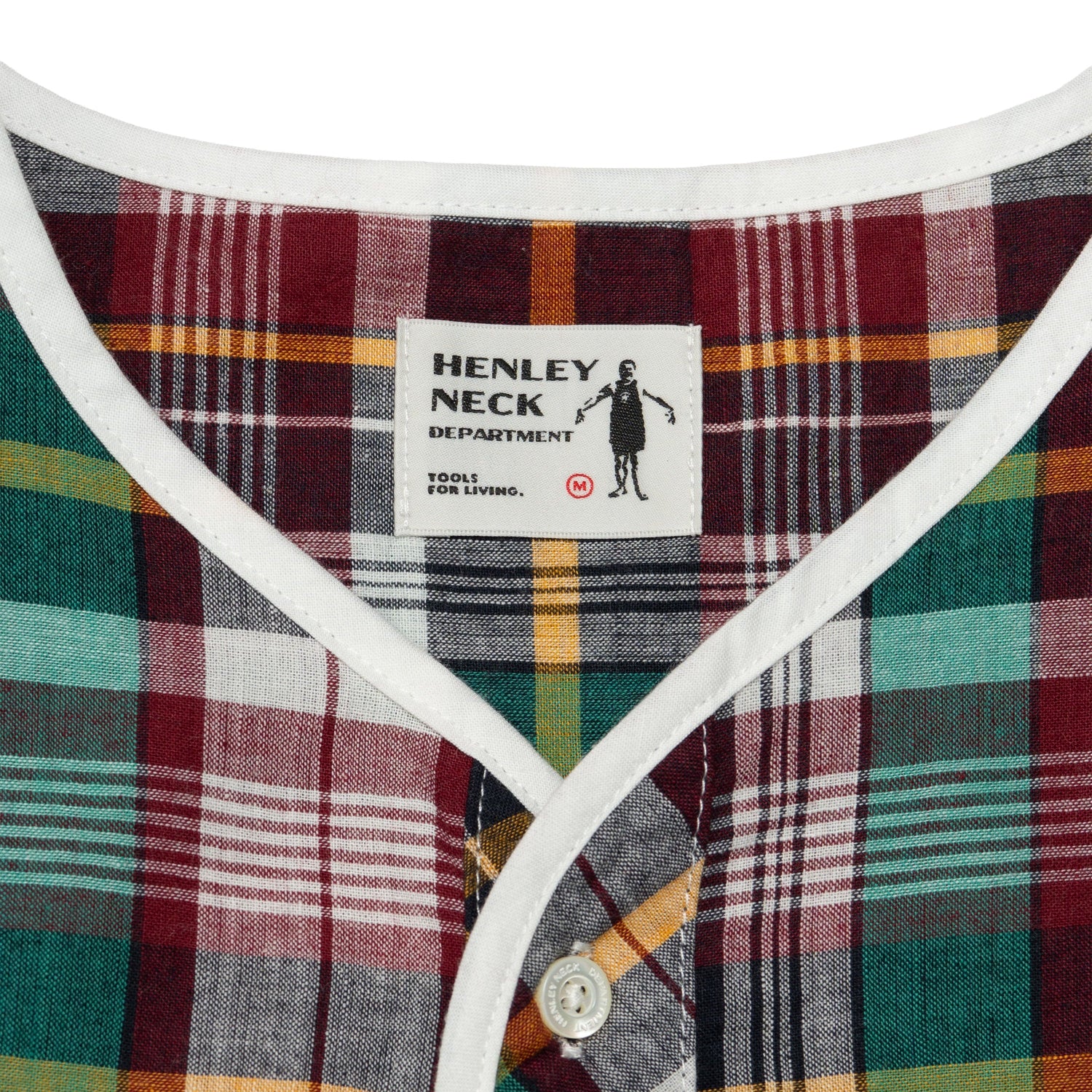 Henley Neck / Albert Madras Plaid