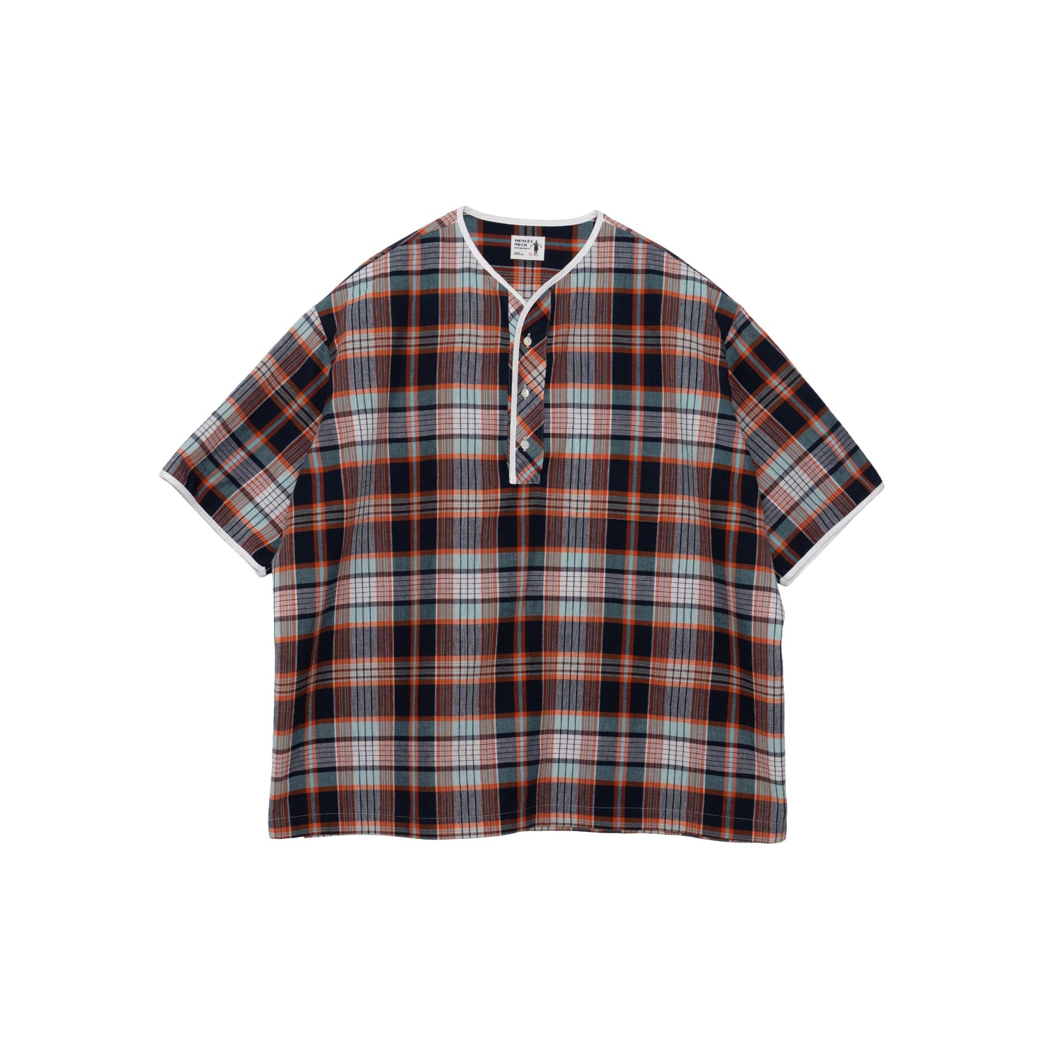 Henley Neck / Albert Madras Plaid