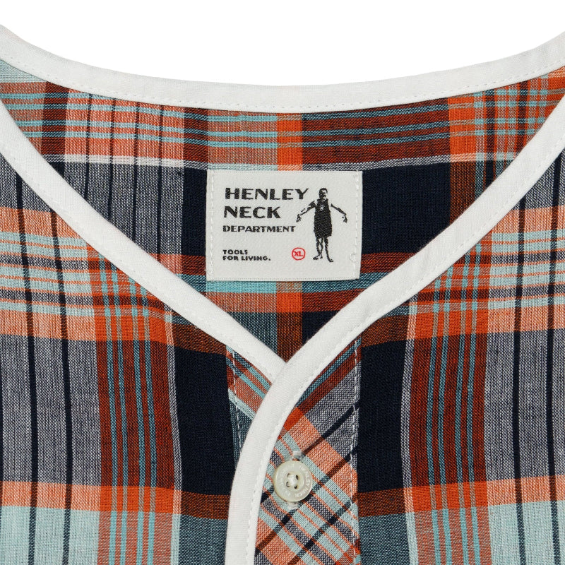 Henley Neck / Albert Madras Plaid