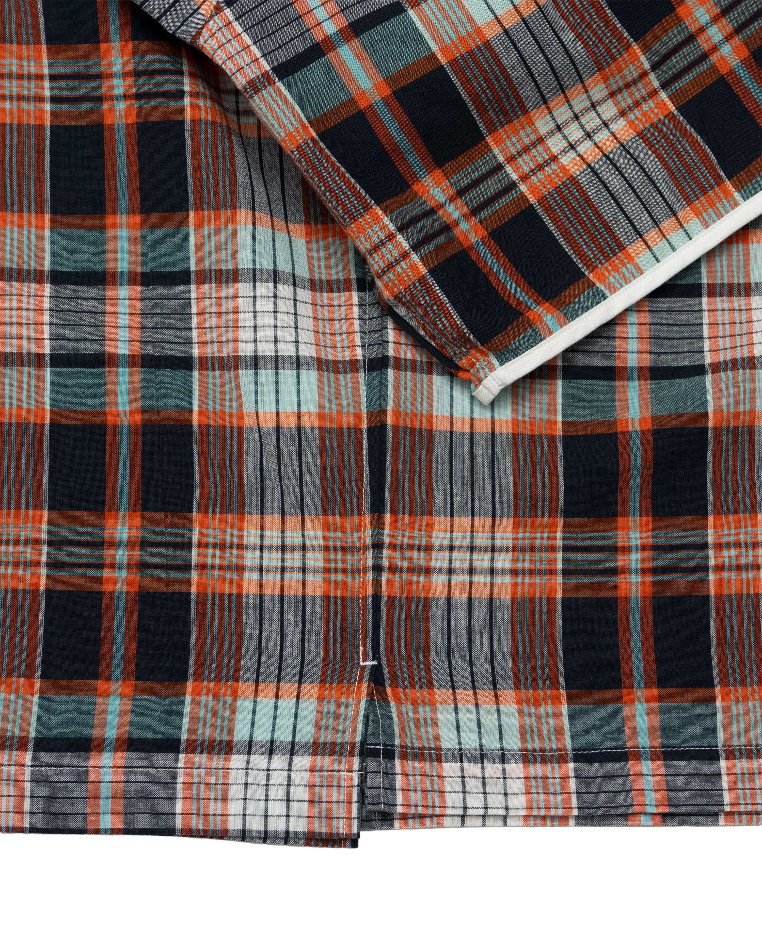 Henley Neck / Albert Madras Plaid