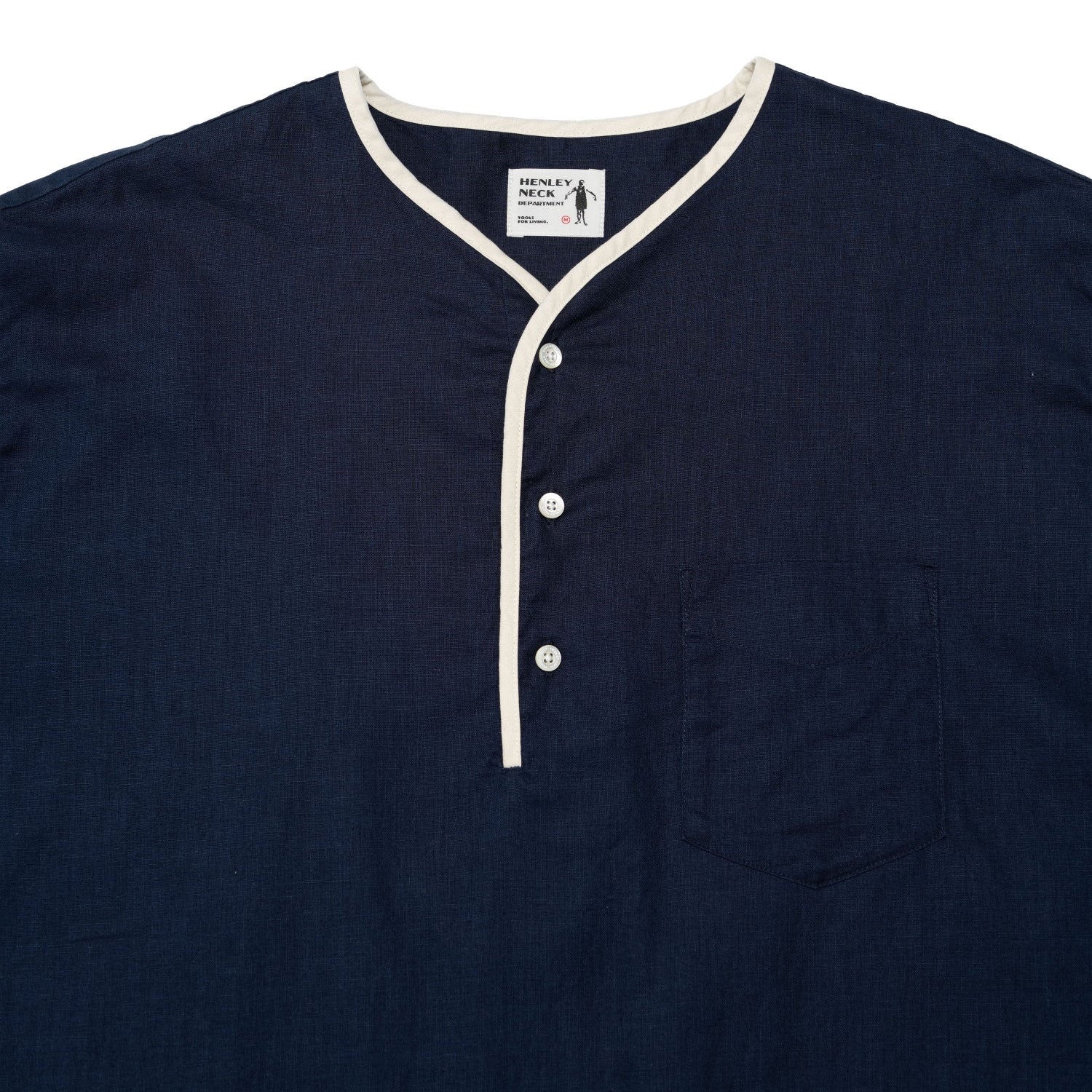 Henley Neck / Allen Cotton Linen
