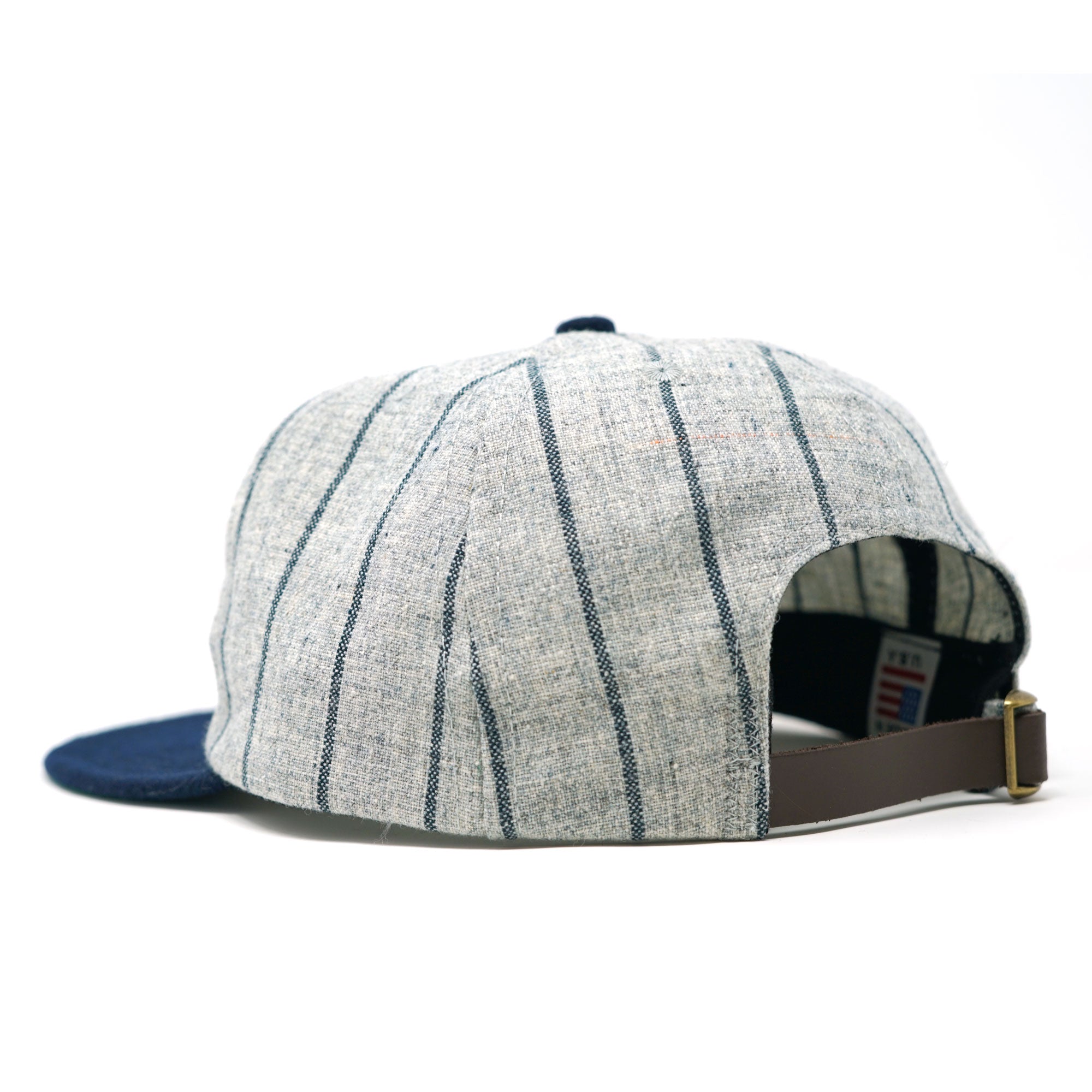 Fuben Logo Hat / Navy Pin Stripe