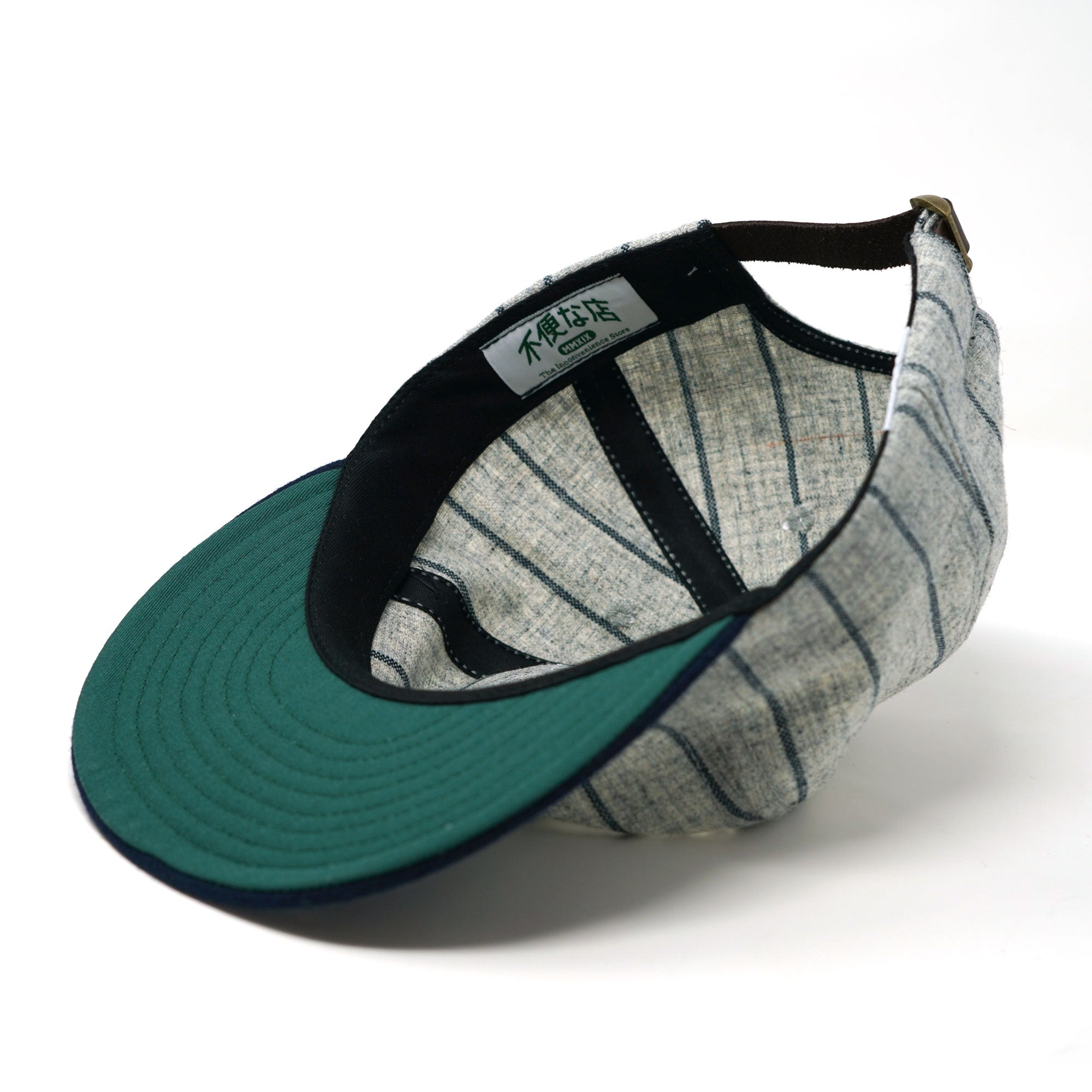 Fuben Logo Hat / Navy Pin Stripe