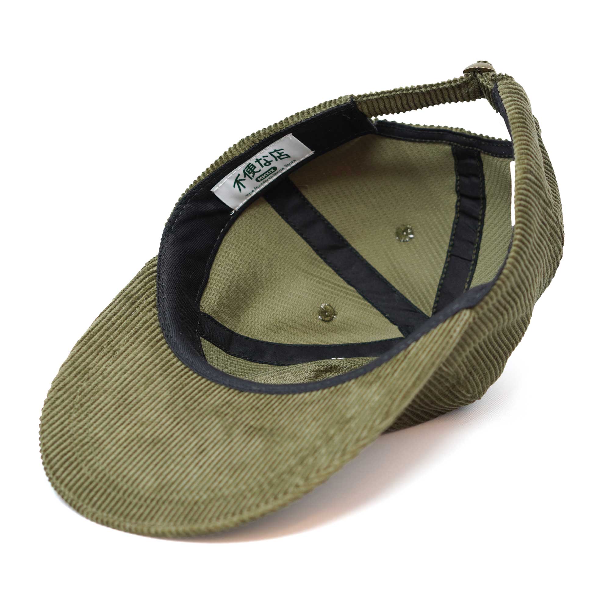 Long Bill Fuben Logo Hat / Olive Corduroy
