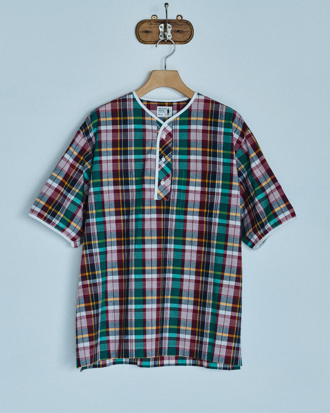 Henley Neck / Albert Madras Plaid
