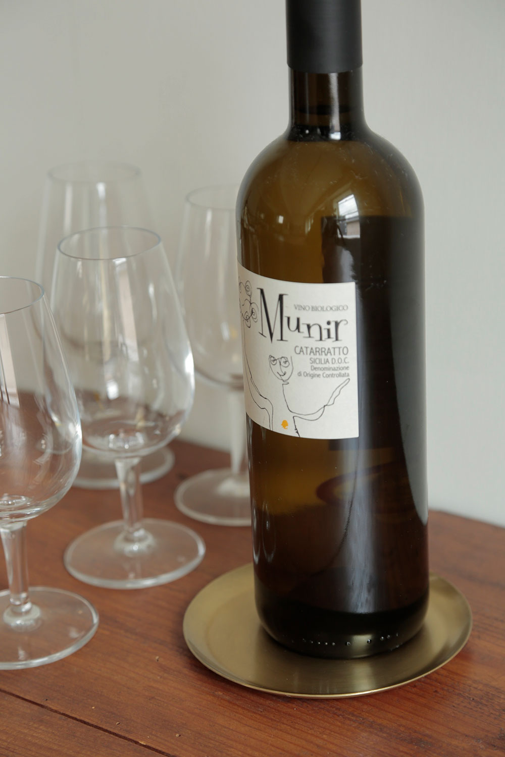 Fog linen work / Brass Plate Round