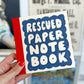 Rescued Paper Notebook / Small